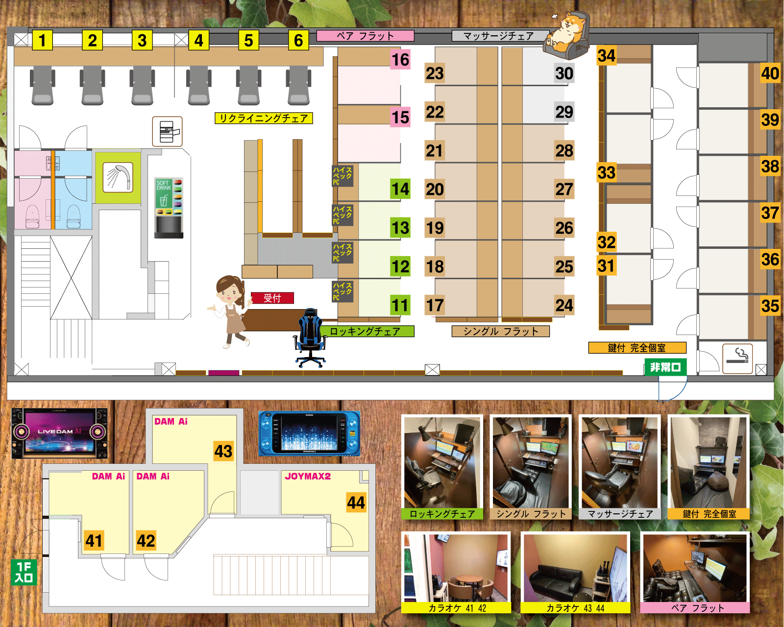 近鉄伏見店の店内レイアウト